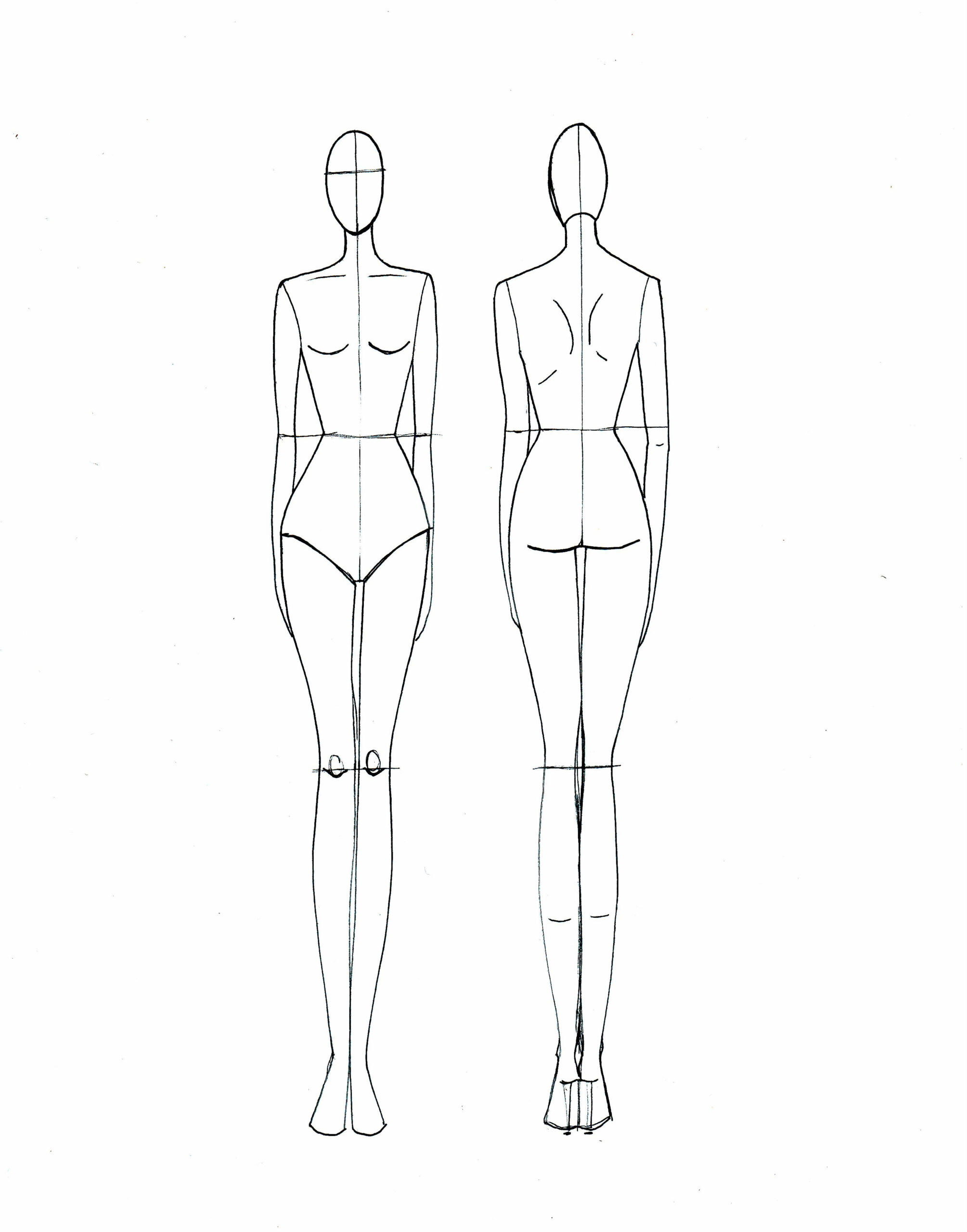 Fashion Drawing Template within Printable Clothing Design Templates