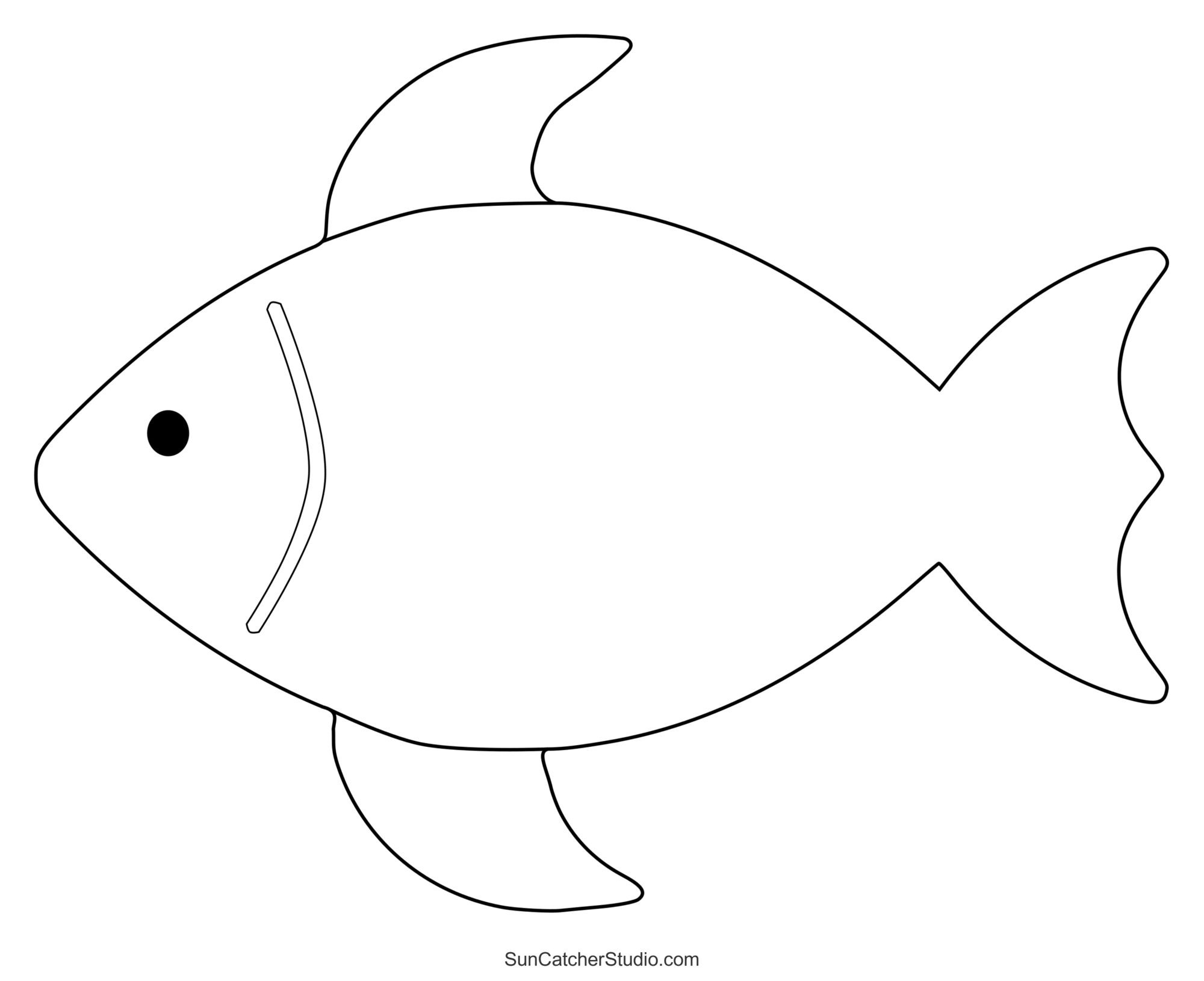 Fish Patterns And Marine Templates (Printable Stencils) – Diy throughout Free Fish Printable Template