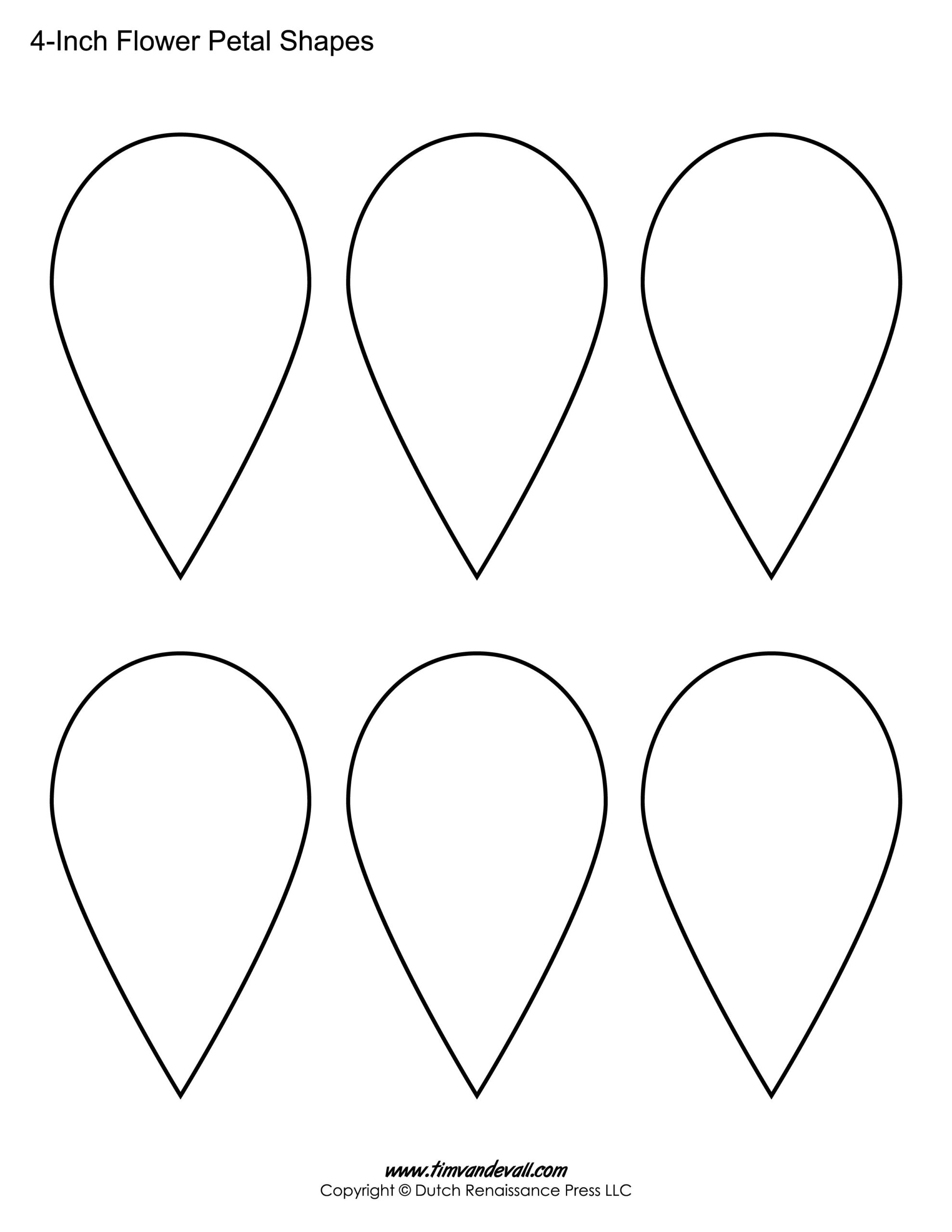 Flower Petal Templates – Tim&amp;#039;S Printables throughout Cut Out Printable Free Paper Flower Petal Templates