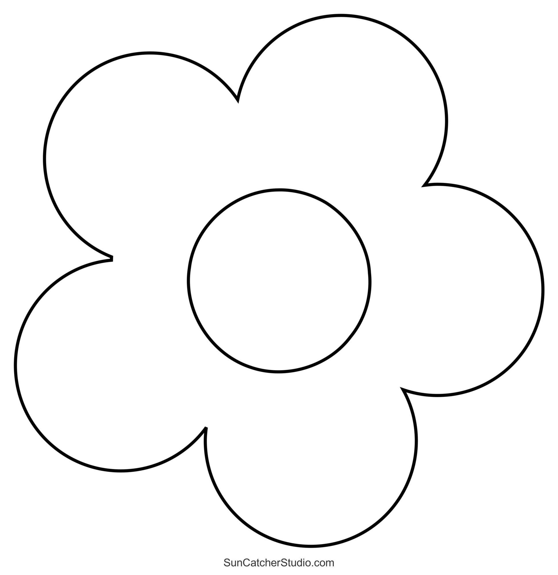 Flower Templates, Patterns, Svg Files (Printable Stencils) – Diy in Cut Out Flower Template Printable