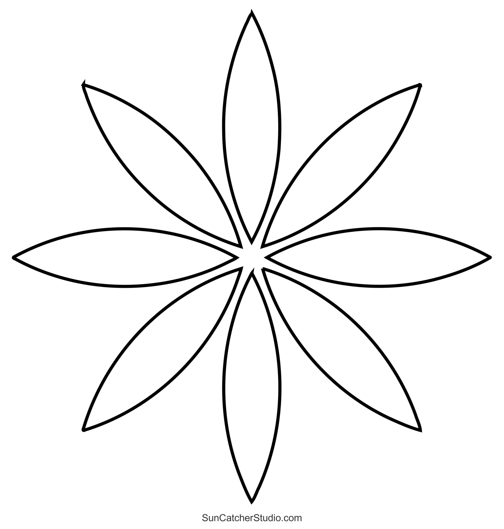 Flower Templates, Patterns, Svg Files (Printable Stencils) – Diy inside Printable Flower Stencil Templates