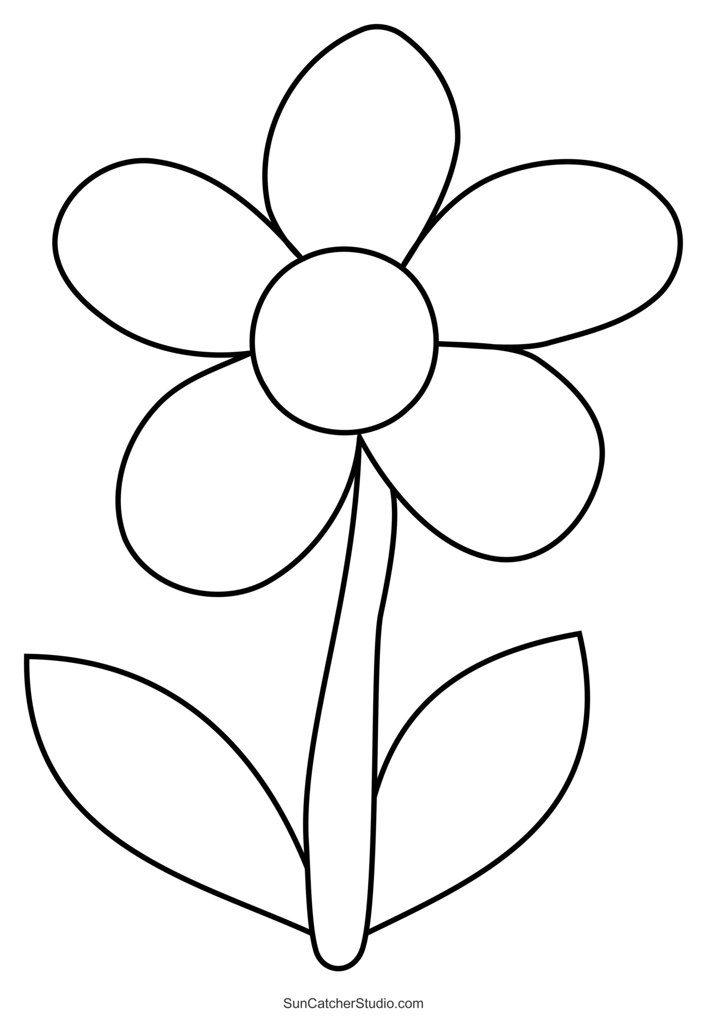 Flower Templates, Patterns, Svg Files (Printable Stencils) – Diy pertaining to Free Flower Printable Template