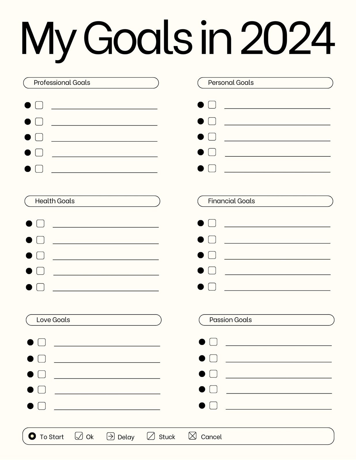 Free And Customizable Goals Templates with regard to Cute Printable Goal Template