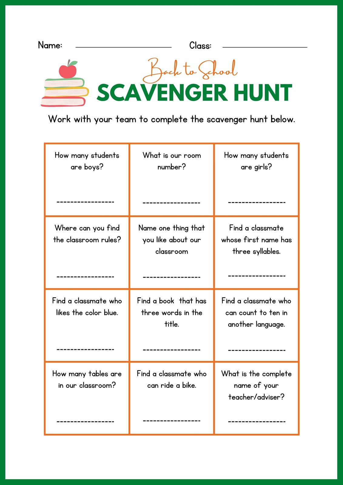 Free And Customizable Scavenger Hunt Templates with Free Printable Blank Scavenger Hunt Template