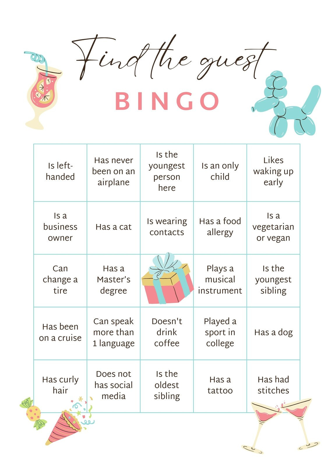 Free Bingo Card Templates To Customize And Print | Canva throughout Bingo Game Printable Template