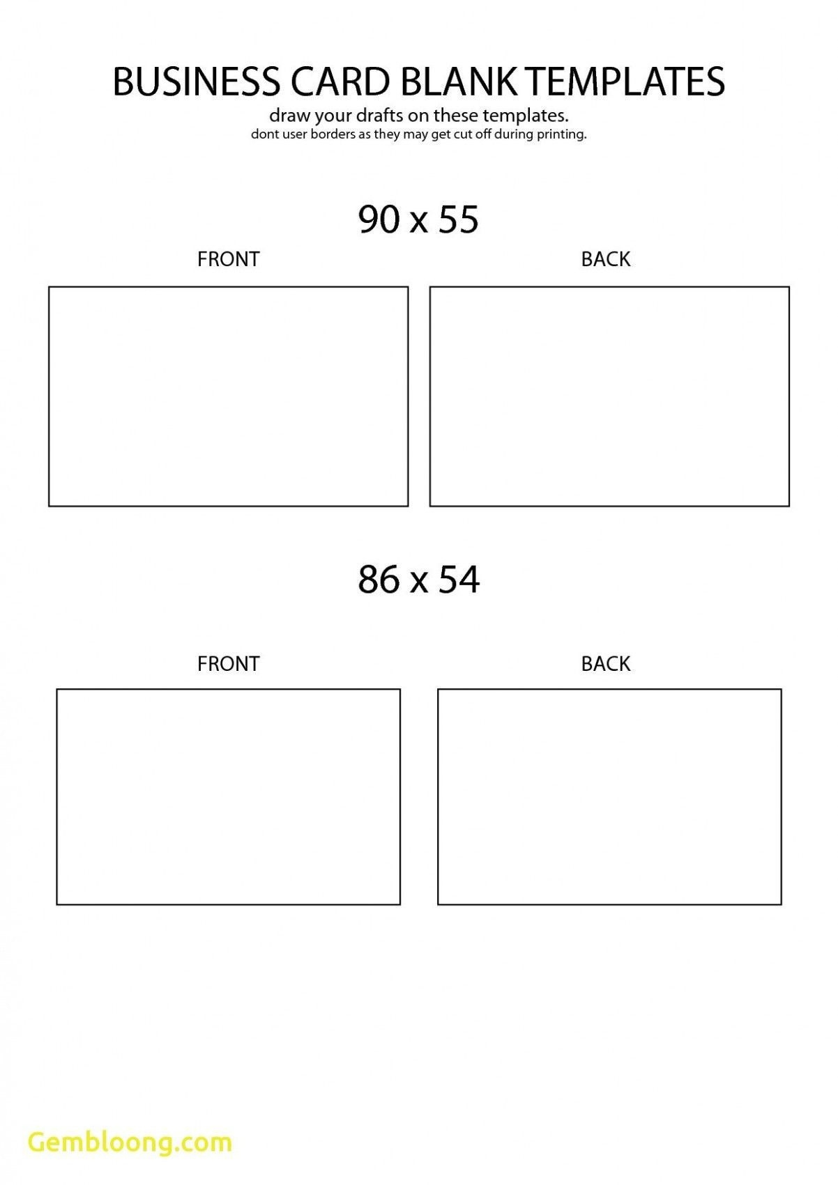 Free Blank Business Card Template Front And Back Design For Free intended for Free Printable Business Card Templates Print