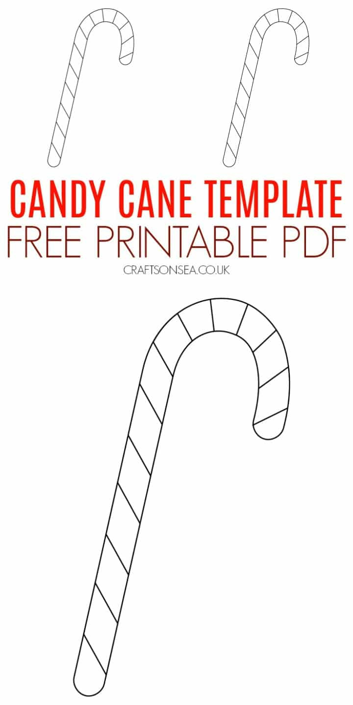 Candy Cane Printable Template