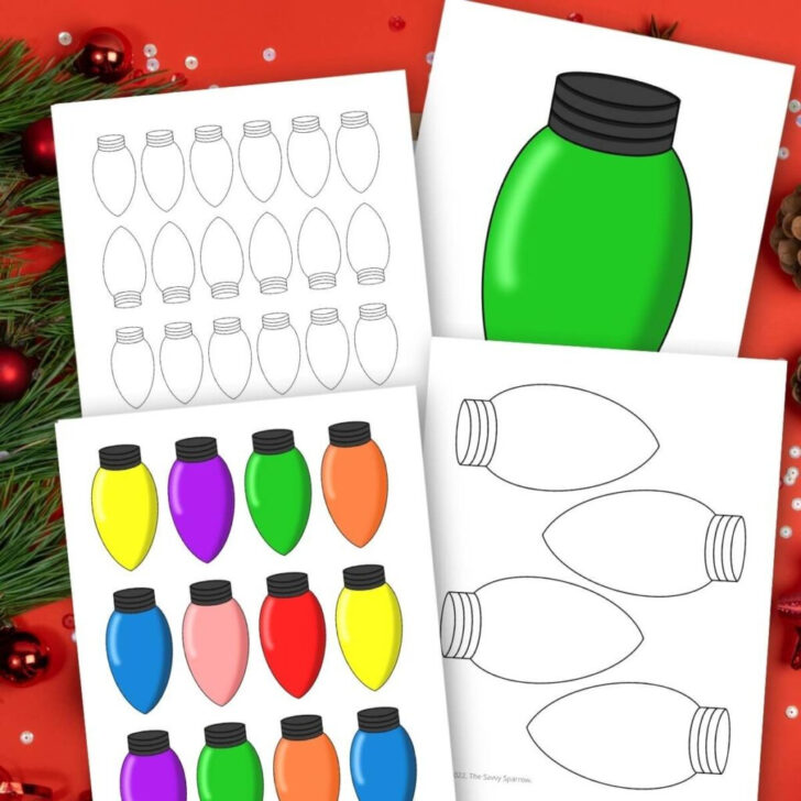 Christmas Lights Printable Template