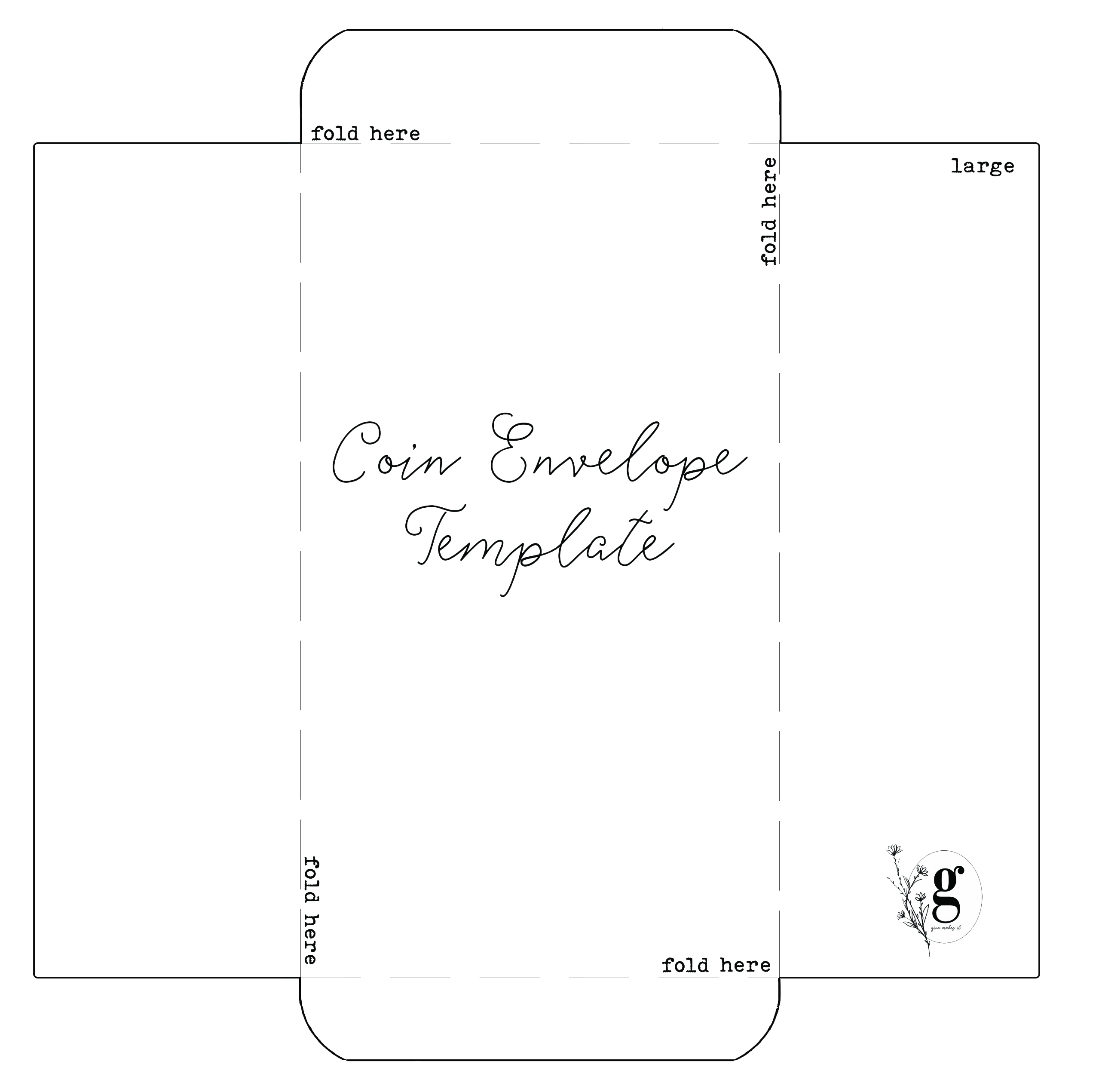 Free Coin Envelope Template within Coin Envelope Template Printable