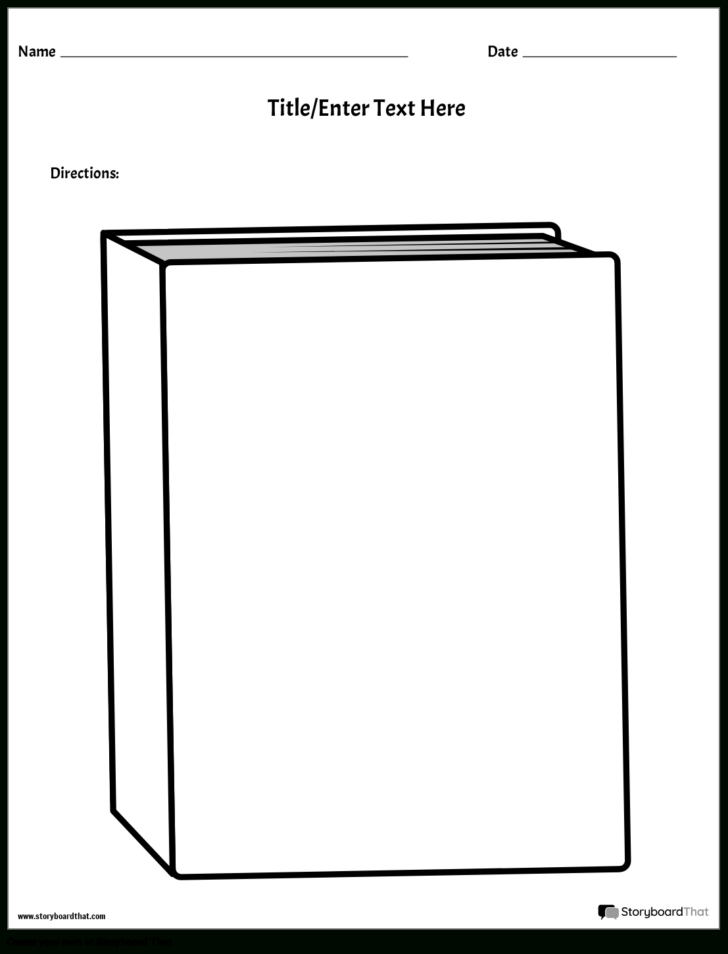 Blank Printable Book Template