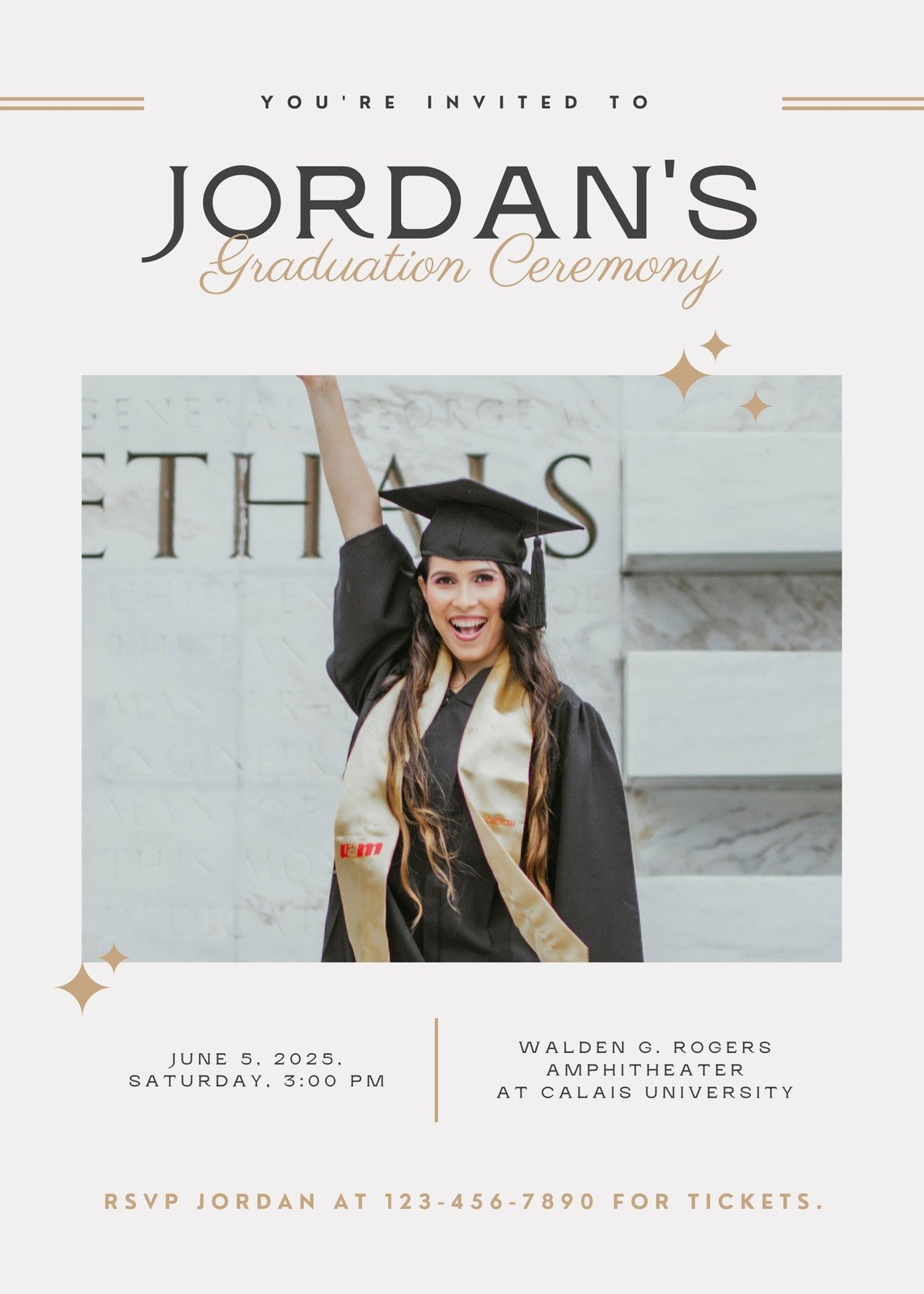 Free, Custom Printable Graduation Announcement Templates | Canva intended for Graduation Announcements Free Printable Templates