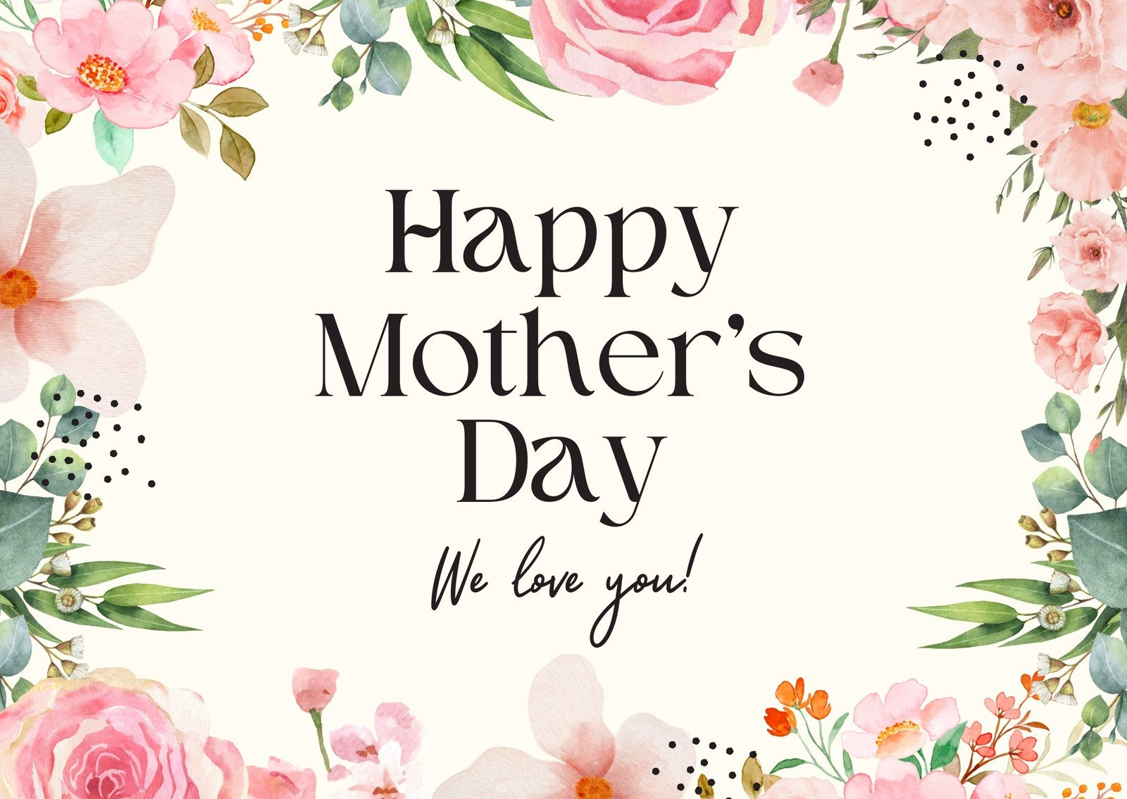 Free Custom Printable Mother&amp;#039;S Day Card Templates | Canva intended for Printable Mother&amp;amp;#039;s Day Card Template