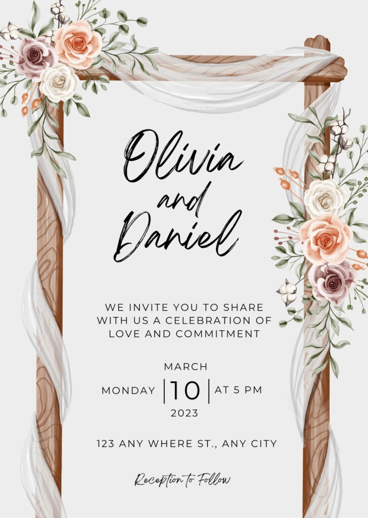 Printable Wedding Invitation Templates