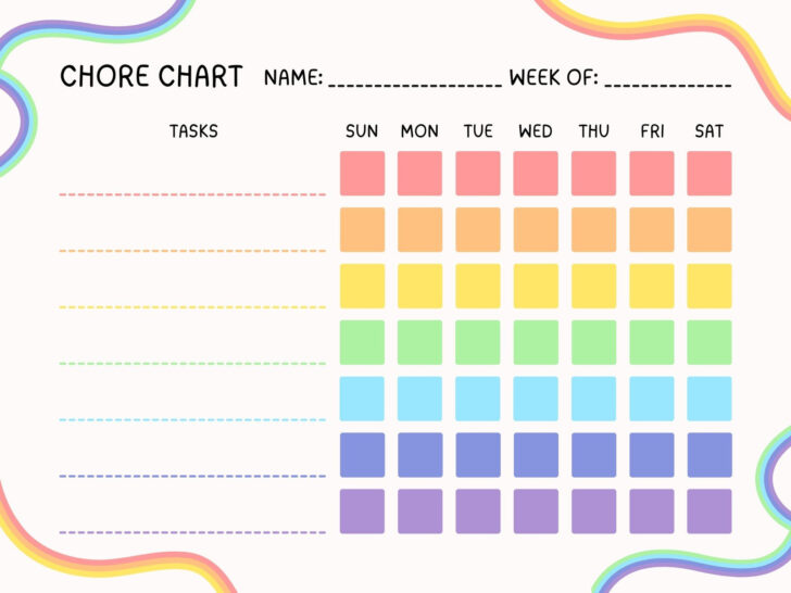 Printable Responsibility Chart Template