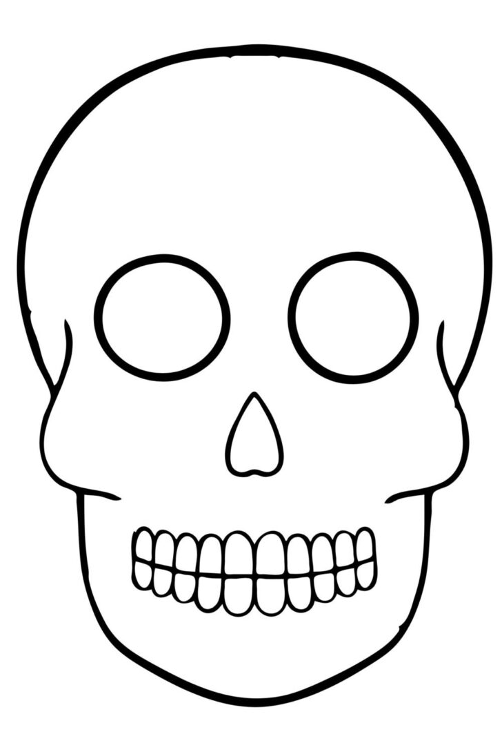 Printable Sugar Skull Template