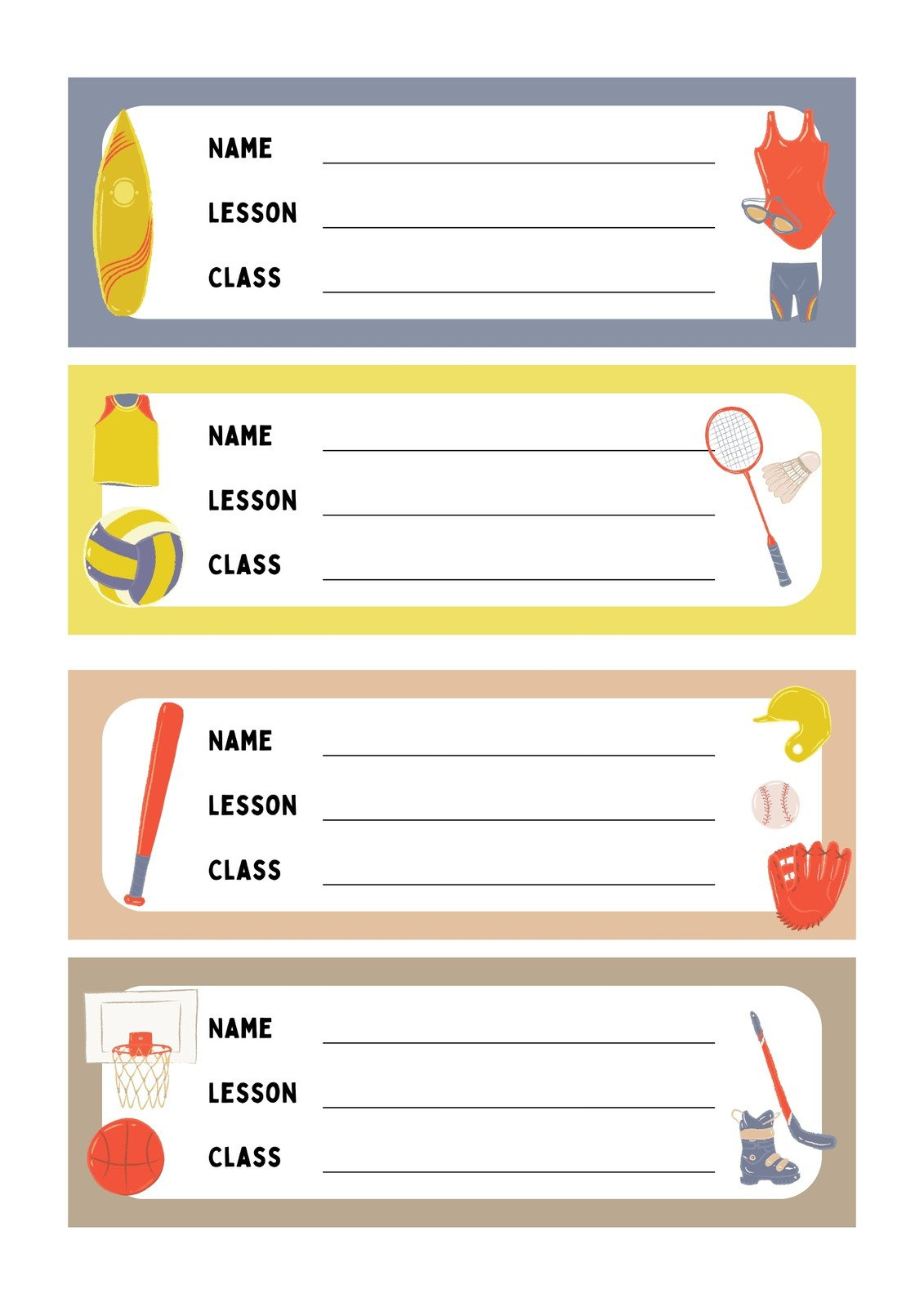 Free Editable Printable Name Tag Sticker Templates | Canva with Editable Printable Name Tag Template