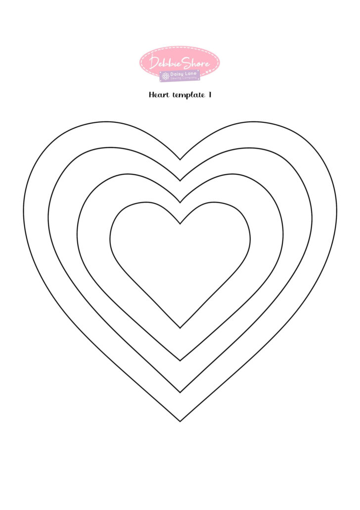 Heart Shape Template Printable