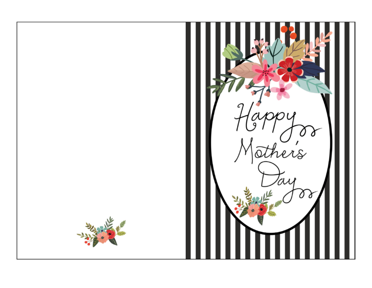 Printable Mothers Day Card Template Free