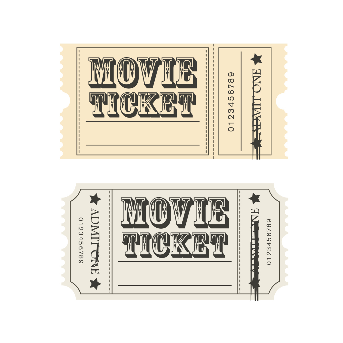 Free Movie Ticket Templates &amp;amp; Examples - Edit Online &amp;amp; Download in Free Movie Ticket Templates Printable