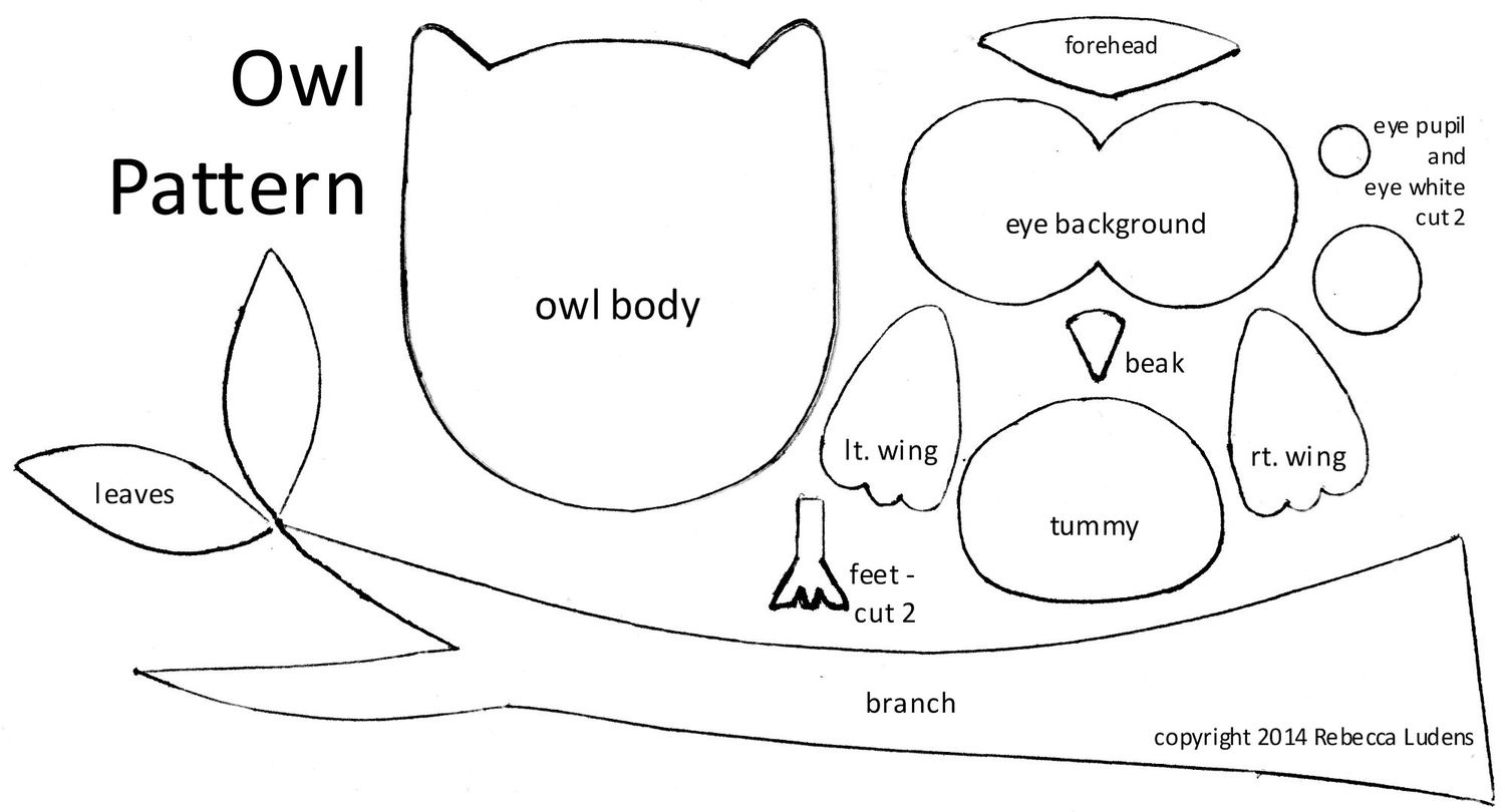 Free Owl Pattern For Scrapbooking And Greeting Cards within Printable Owl Pattern Template