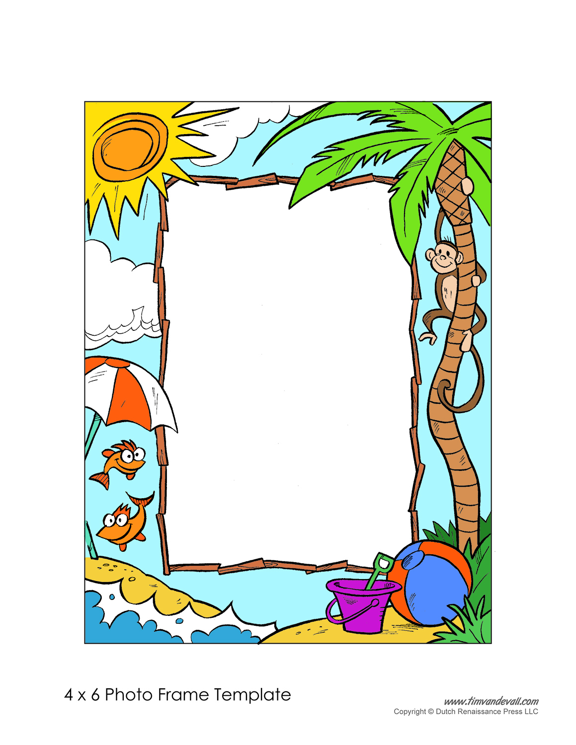 Free Photo Frame Templates – Make Your Own Photo Frame – Pdf throughout Photo Frame Printable Templates Free