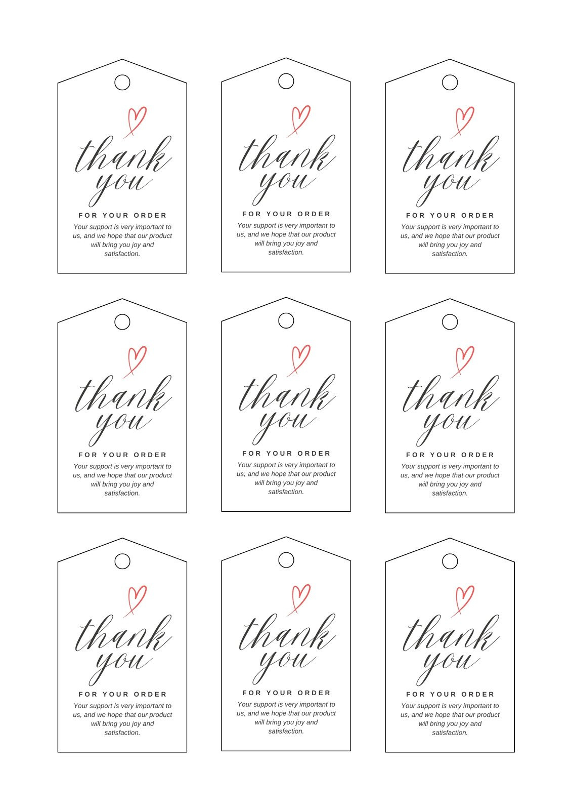 Free, Printable And Customizable Gift Tag Templates | Canva with Free Tag Templates Printable