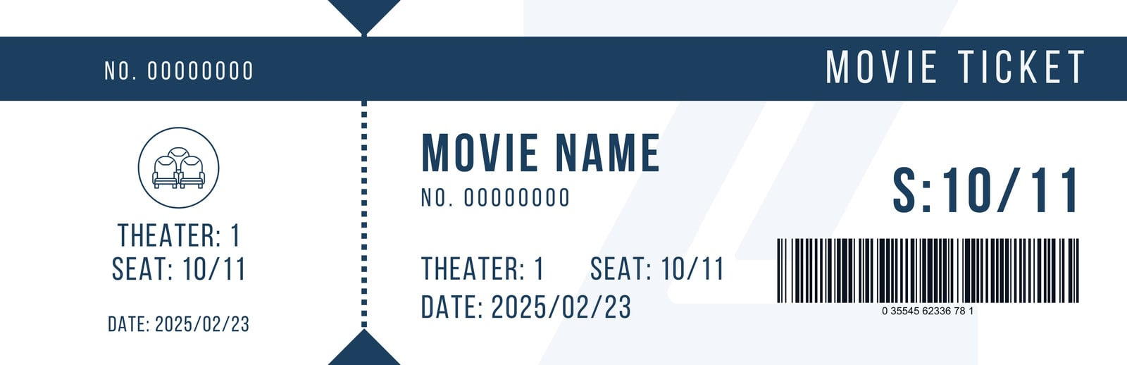 Free, Printable And Customizable Movie Ticket Templates | Canva inside Free Movie Ticket Templates Printable