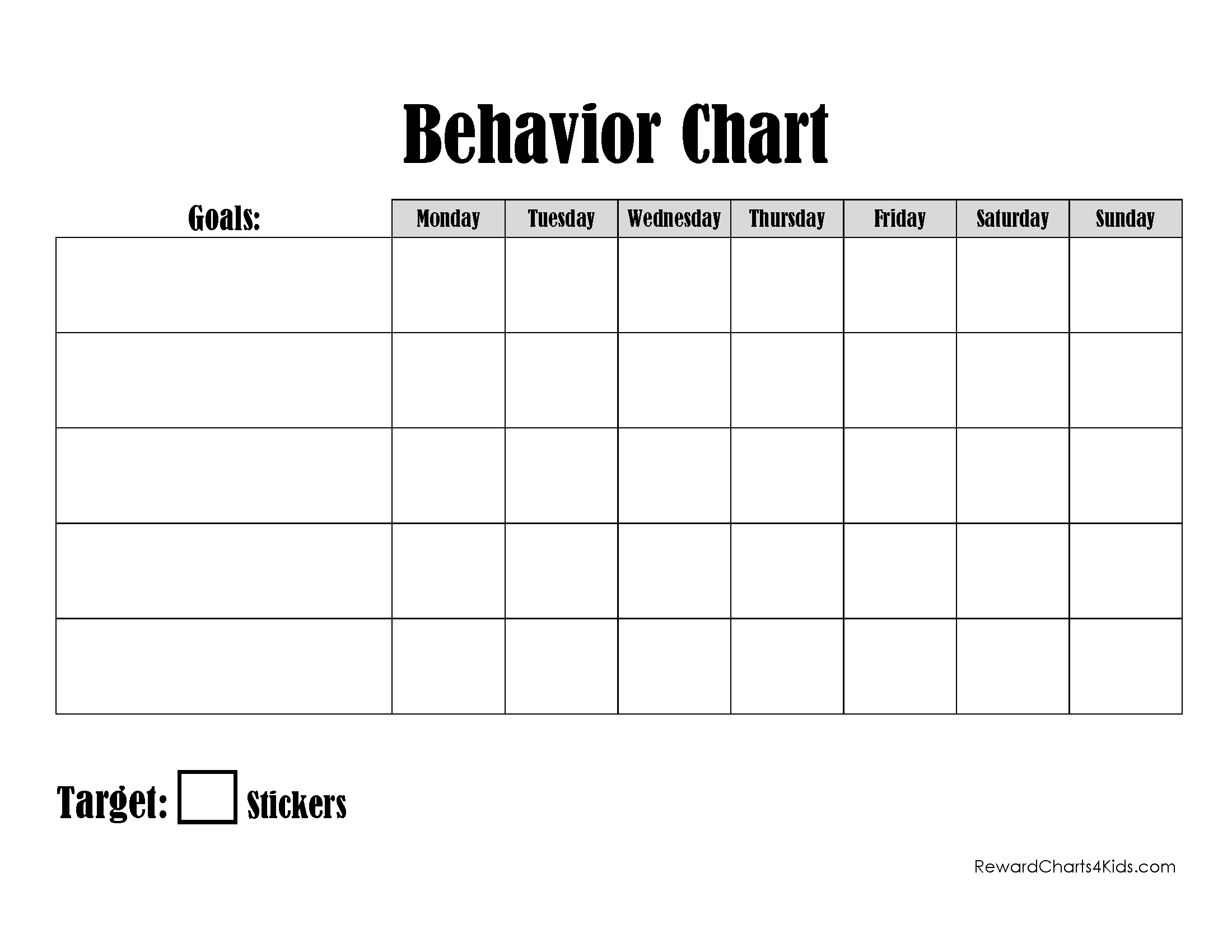 Free Printable And Editable Odd Behavior Chart pertaining to Free Printable Daily Behavior Chart Template