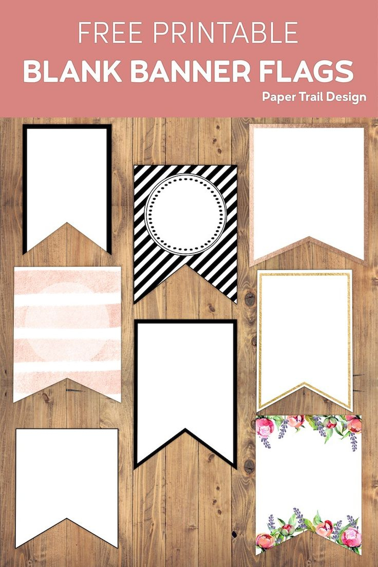 Free Printable Banner Templates {Blank Banners} - Paper Trail Design with Free Printable Banners Template