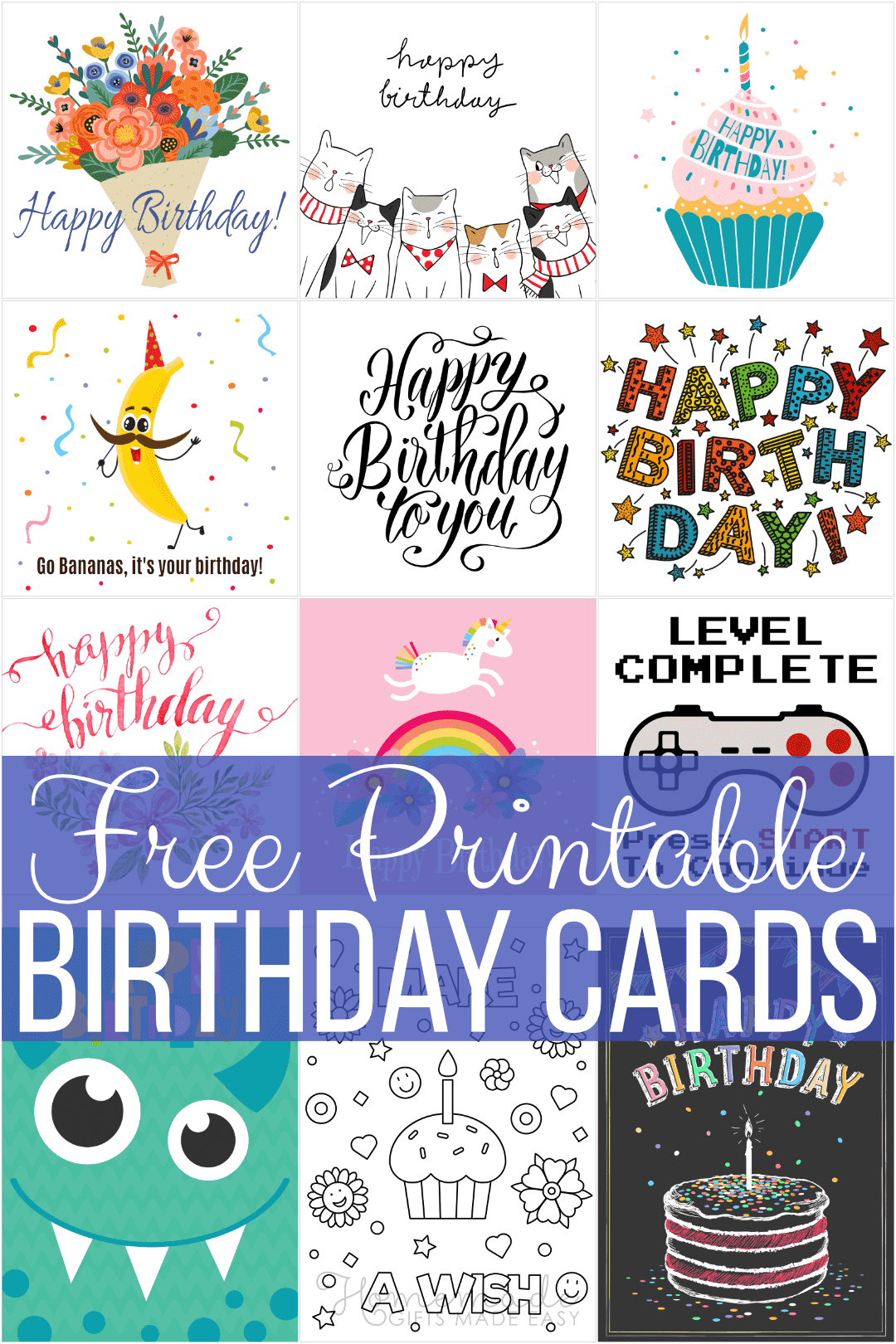 Free Printable Birthday Cards For Everyone in Free Birthday Card Template Printable