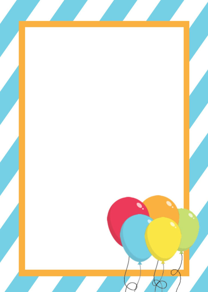 Free Printable Birthday Invitations Templates