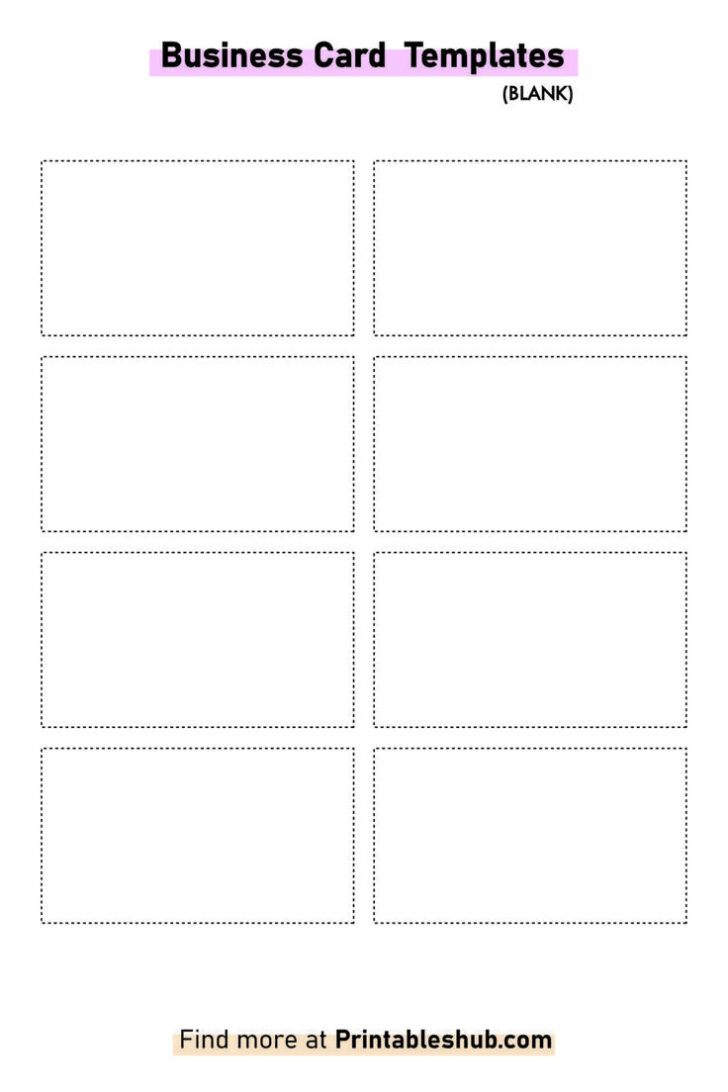 Free Business Card Templates Printable