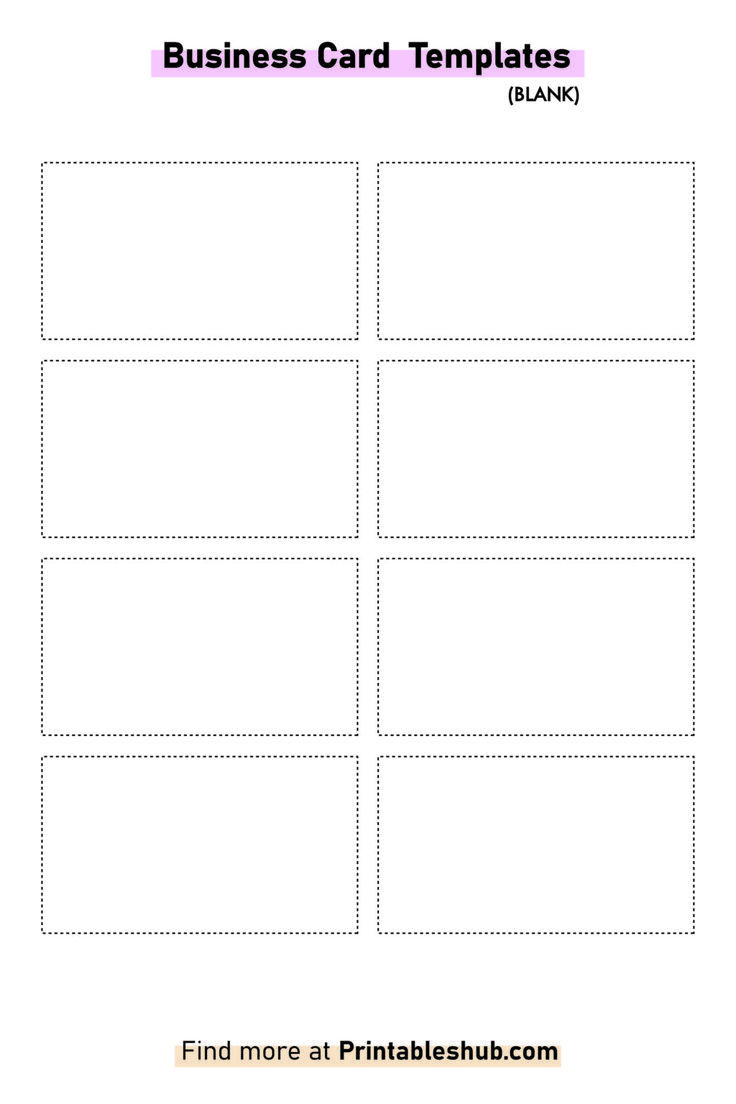 Free Printable Blank Business Card Template [Pdf Included] pertaining to Free Business Card Templates Printable