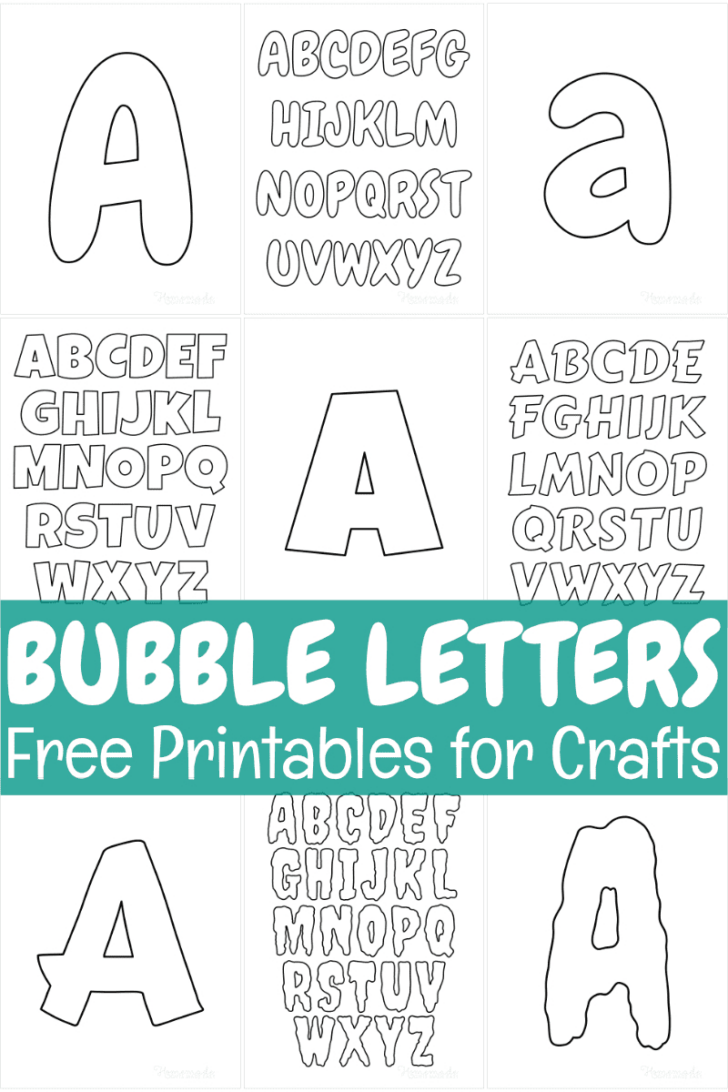 Bubble Letter Template Printable