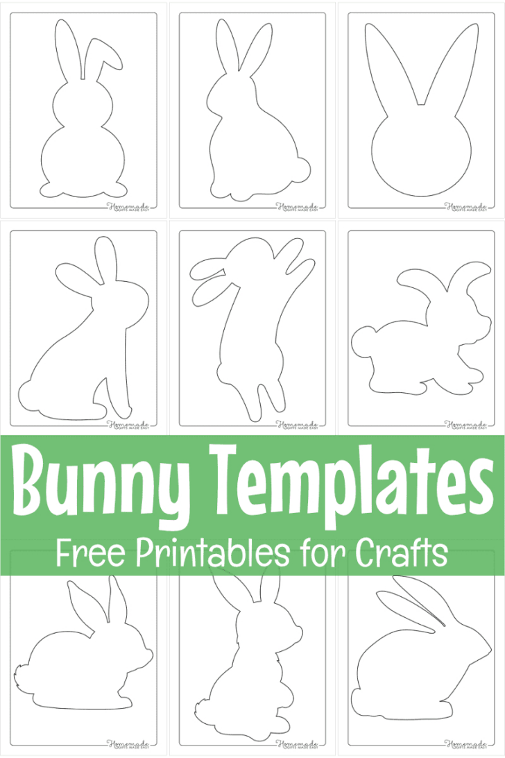 Easter Bunny Printable Bunny Template