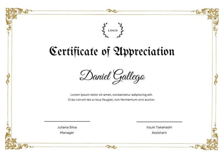 Certificate Template Free Printable