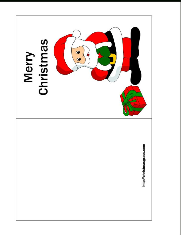 Free Printable Xmas Cards Template