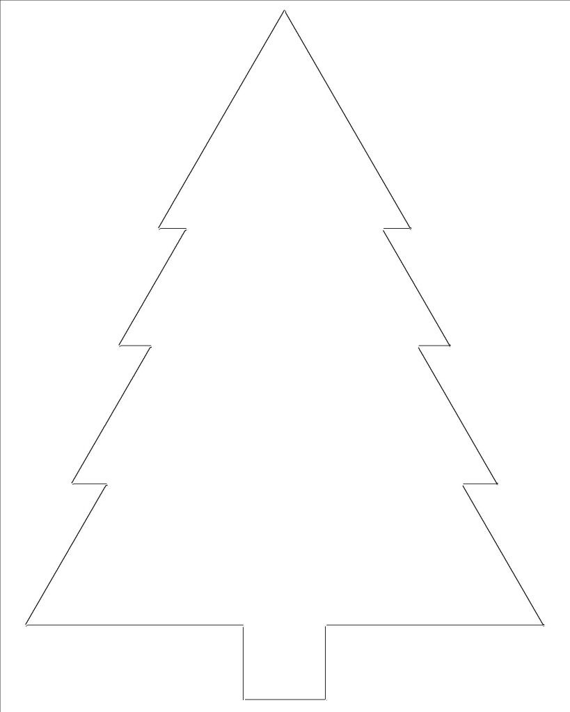 Free Printable Christmas Tree Templates intended for Christmas Tree Template Printable