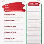 Free Printable Christmas Wishlist Template | The Works With Free Christmas List Template Printable