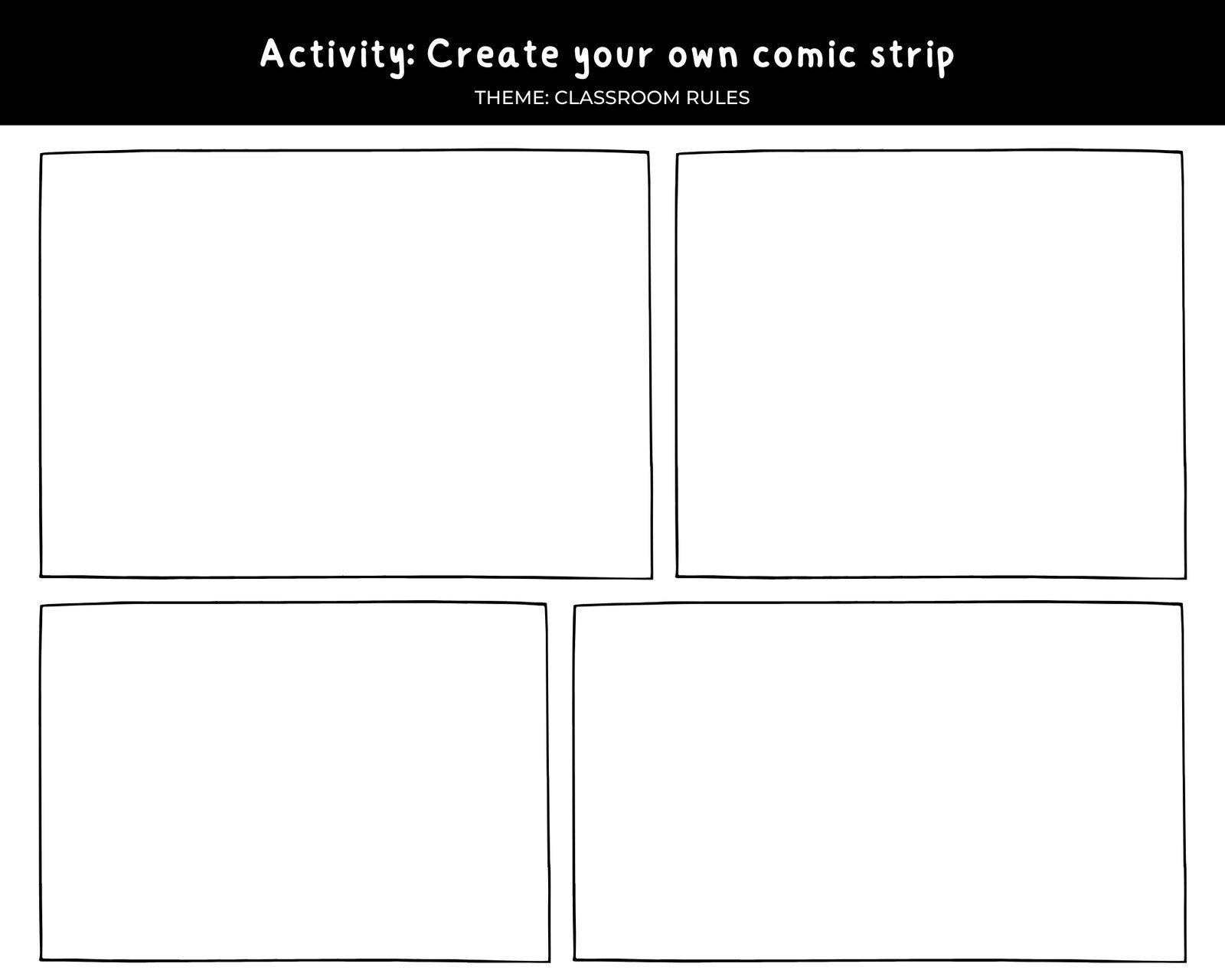 Free Printable Comic Strip Templates You Can Customize | Canva throughout Free Comic Strip Template Printable