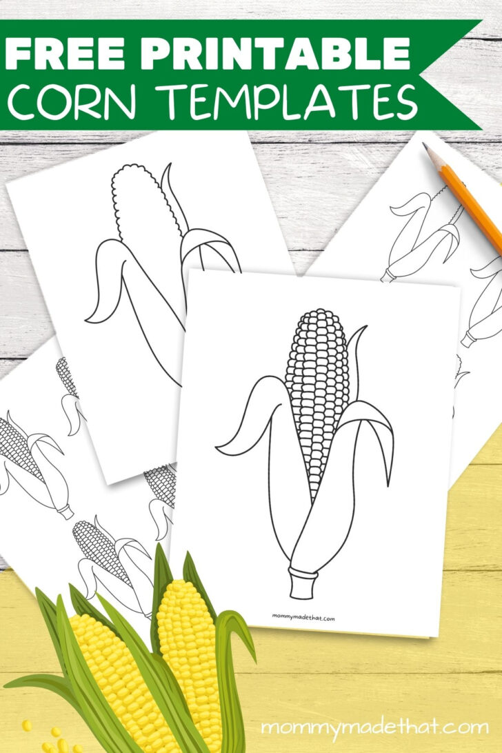 Corn Template Printable Free