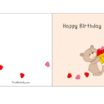 Free Printable Cute Birthday Cards Inside Free Birthday Card Template Printable