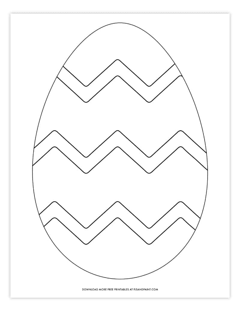 Free Printable Easter Egg Coloring Pages - Easter Egg Template inside Free Printable Easter Egg Template