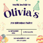 Free, Printable, Editable Kids Party Invitation Templates | Canva In Free Printable Party Invitation Templates