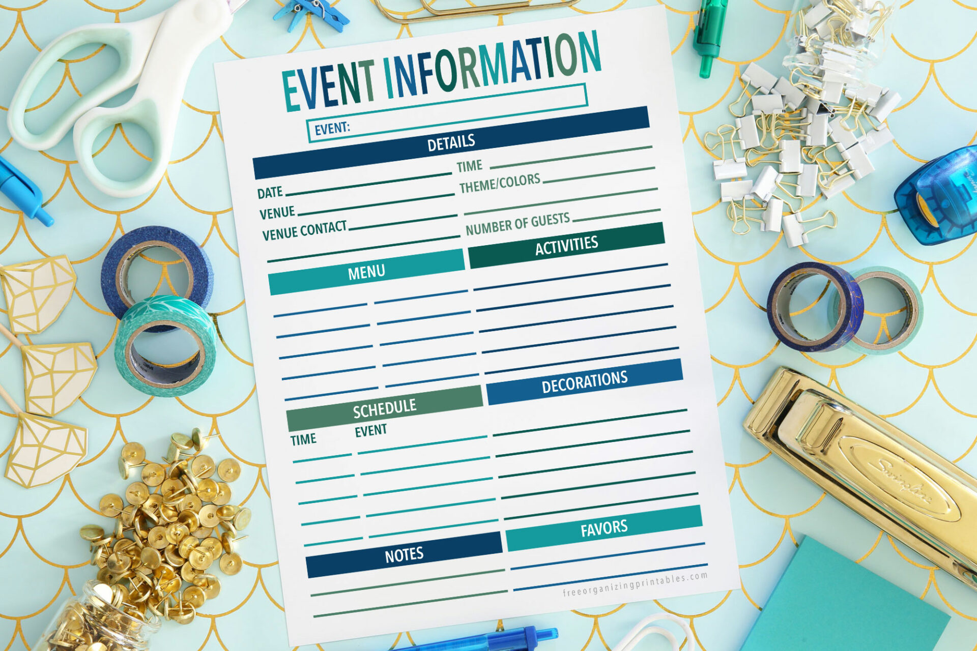 Free Printable Event Planning Template inside Printable Event Planning Template