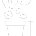 Free Printable Flower Pot Paper Craft Template For Children In Free Printable Flower Pot Template