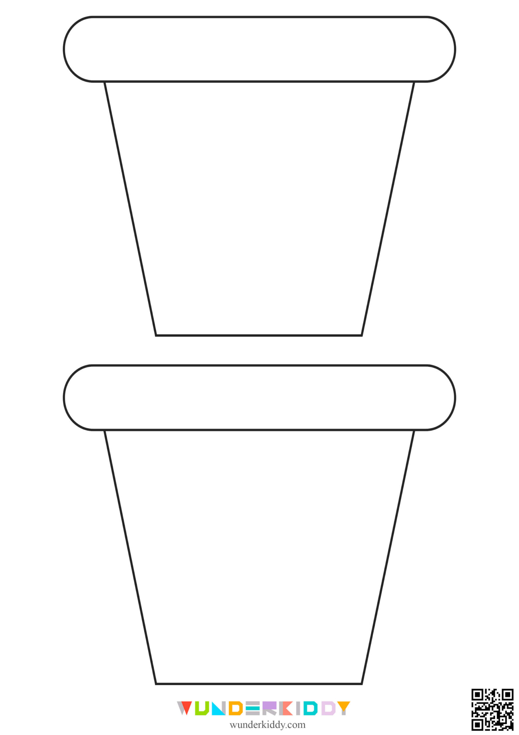 Free Printable Flower Pot Paper Craft Template For Children within Printable Flower Pot Template