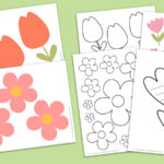 Free Printable Flower Template Inside Free Flower Template Printable