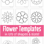 Free Printable Flower Templates For Crafts In Free Printable Flower Template Printable