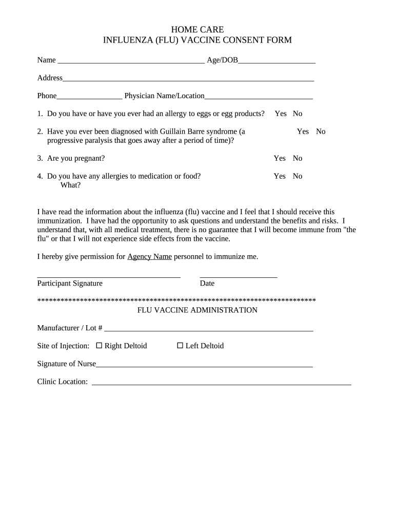 Free Printable Flu Vaccine Consent Form: Fill Out &amp;amp; Sign Online within Printable Flu Vaccine Consent Form Template